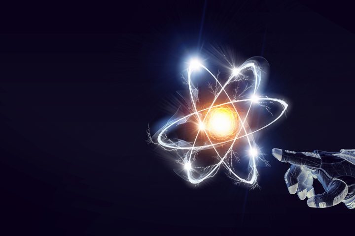 Humankind universe and science . Mixed media.