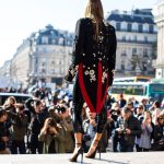 : Anna dello Russo in Dolce Gabbana total look attends the Stella McCartney show of Paris Womens Fashion Week.